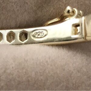 Sterling silver gold filled bracelet with czs 925